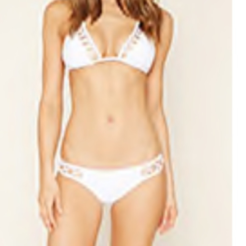 Forever 21 Criss Cross Low Rise Bikini Bottom